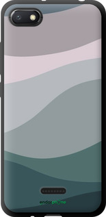 TPU чехол З фіолетовим та бірюзовим ретро-стилем та хвилями для Xiaomi Redmi 6A - 6533b-1531 изображение 