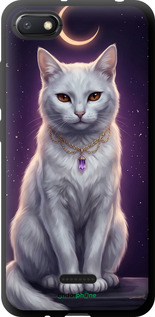 TPU чехол Mystic White Cat Gothic Dark Purple Gold для Xiaomi Redmi 6A - 6805b-1531 изображение 