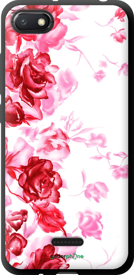 TPU чехол Нарисованные розы для Xiaomi Redmi 6A - 724b-1531 изображение 