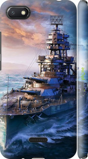 3D пластиковый матовый чехол Военный корабль, world of tanks, wargaming для Xiaomi Redmi 6A - 6461m-1531 изображение 