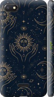 3D пластиковый матовый чехол 'Celestial Harmony: Sun & Moon Gold Mystic Pattern' для Xiaomi Redmi 6A изображение 9