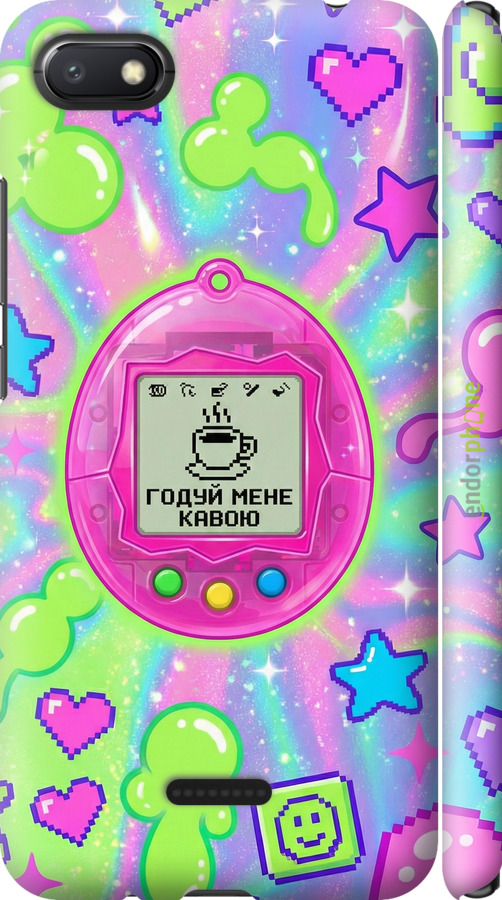 3D пластиковий матовий чехол Y2K Aesthetic Retro Pet: Годуй мене кавою для Xiaomi Redmi 6A - 6784m-1531 изображение 
