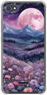 Силикон с усиленными углами чехол Ночь луна арт для Xiaomi Redmi 6A - 6319sp-1531 изображение 