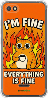 Силикон с усиленными углами чехол 'Funny Cat' для Xiaomi Redmi 6A изображение 5