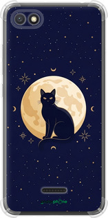Силикон с усиленными углами чехол 'Cute Cat Celestial/Witchy' для Xiaomi Redmi 6A изображение 3