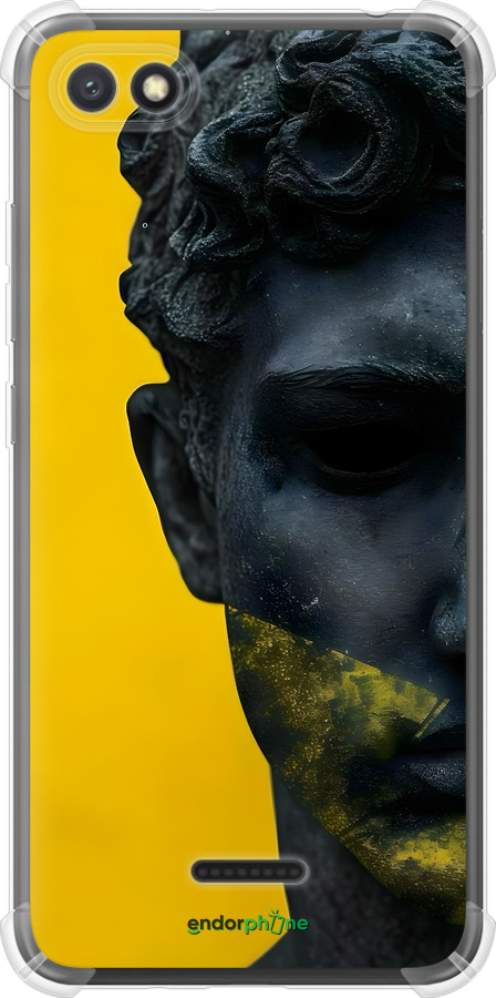 Силіконовий протиударний с посиленими кутами чехол Статуя арт для Xiaomi Redmi 6A - 6330sp-1531 изображение 