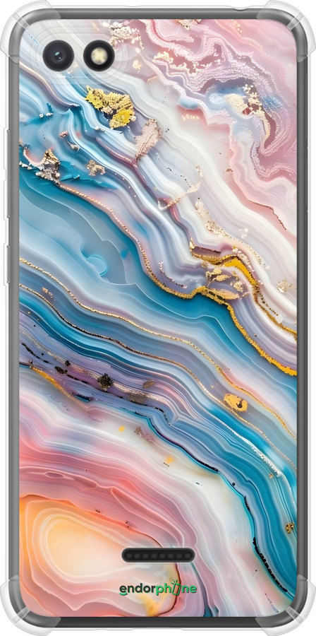 Силикон с усиленными углами чехол Мрамор красивый для Xiaomi Redmi 6A - 6376sp-1531 изображение 