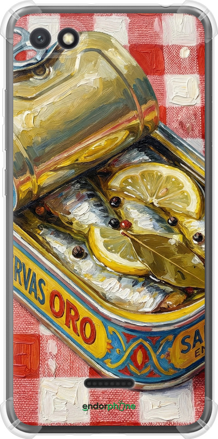 Силикон с усиленными углами чехол Vintage Sardine Tin Phone для Xiaomi Redmi 6A - 6772sp-1531 изображение 