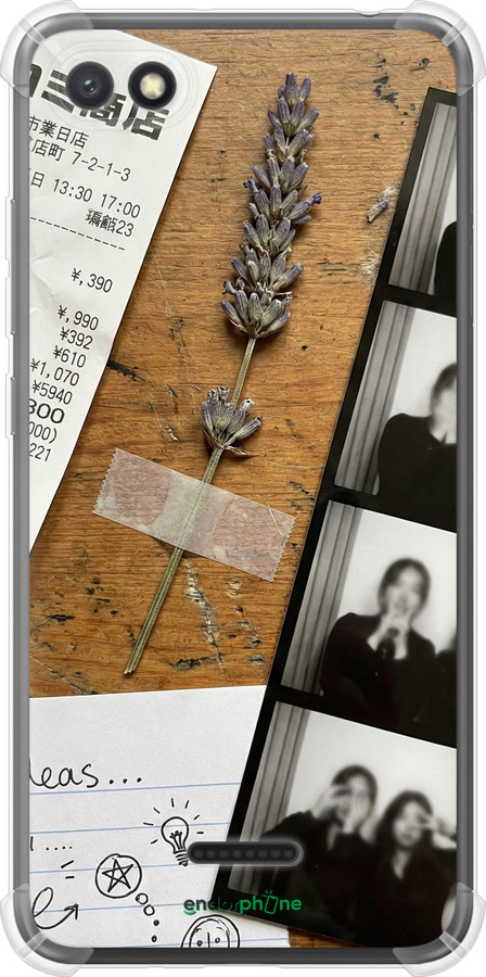 Силикон с усиленными углами чехол Aesthetic Scrapbook Collage для Xiaomi Redmi 6A - 6773sp-1531 изображение 