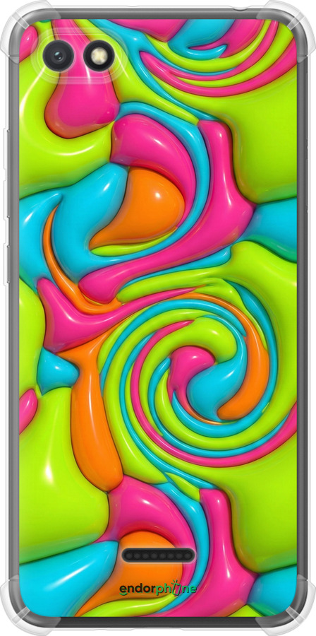 Силіконовий протиударний с посиленими кутами чехол Y2K Jelly Dream для Xiaomi Redmi 6A - 6780sp-1531 изображение 