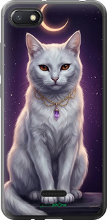 Силіконовий чехол Mystic White Cat Gothic Dark Purple Gold для Xiaomi Redmi 6A - 6805u-1531 изображение 