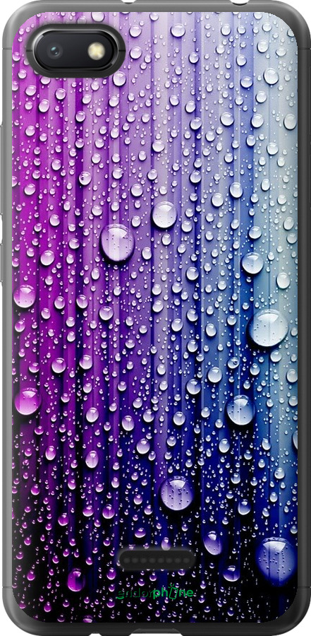 

Силіконовий чохол "Краплини води" для Xiaomi Redmi 6A, Синій