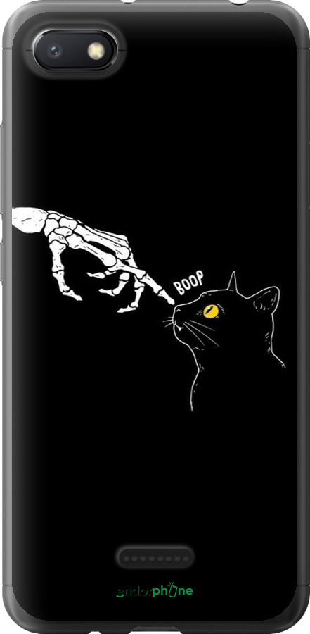 Силиконовый чехол Кошка для Xiaomi Redmi 6A - 6505u-1531 изображение 