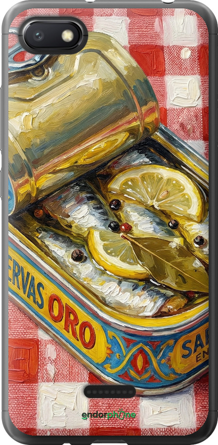 Силіконовий чехол Vintage Sardine Tin Phone для Xiaomi Redmi 6A - 6772u-1531 изображение 