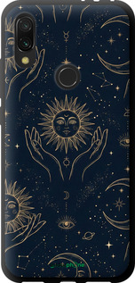 TPU чехол Celestial Harmony: Sun & Moon Gold Mystic Pattern для Xiaomi Redmi 7 - 6778b-1669 изображение 