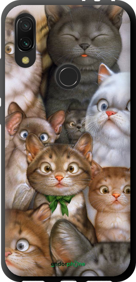 

TPU чорний чохол "Коти" для Xiaomi Redmi 7