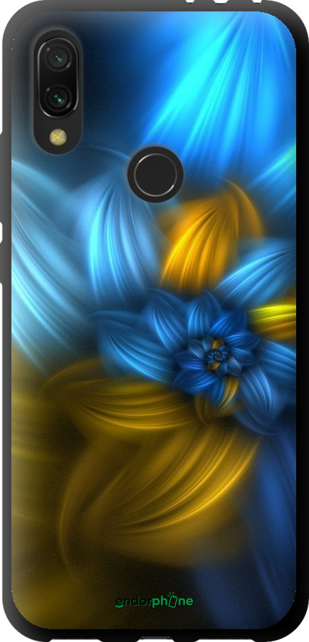 

TPU чорний чохол "Візерунок 46" для Xiaomi Redmi 7, Синій