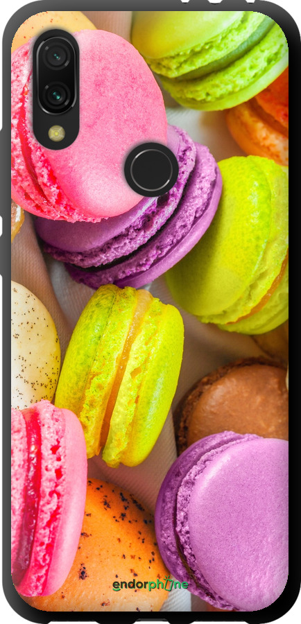 

TPU musta cover "Makaroonit" for Xiaomi Redmi 7, Keltainen