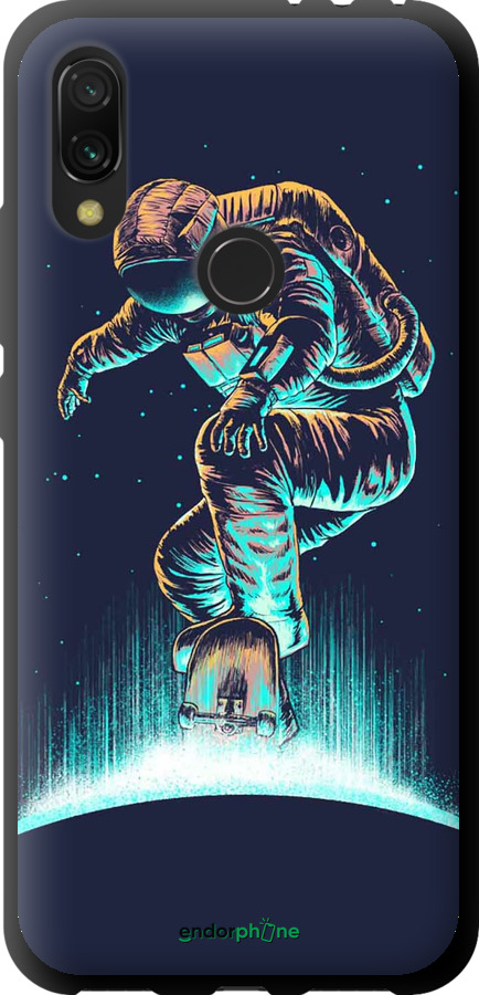 TPU чехол Космонавт на скейтборді для Xiaomi Redmi 7 - 4145b-1669 изображение 