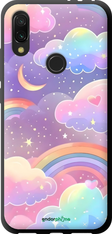 TPU чехол Облака и радуга для Xiaomi Redmi 7 - 6312b-1669 изображение 