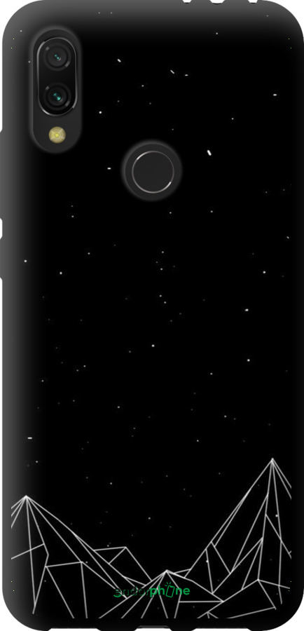 TPU чехол Чорно білі абстрактні гори для Xiaomi Redmi 7 - 6437b-1669 изображение 