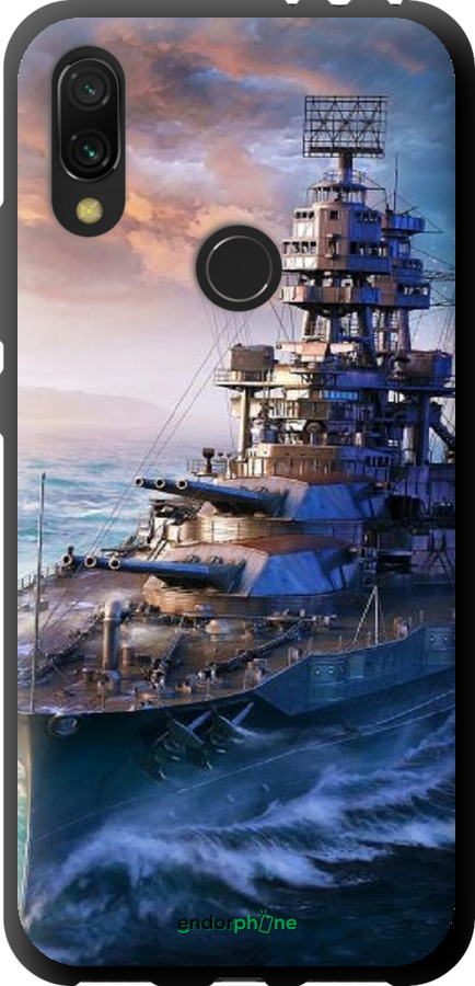 TPU чехол Військовий корабель, world of tanks, wargaming для Xiaomi Redmi 7 - 6461b-1669 изображение 