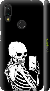 3D пластиковый матовый чехол Скелет делает Selfie для Xiaomi Redmi 7 - 6535m-1669 изображение 