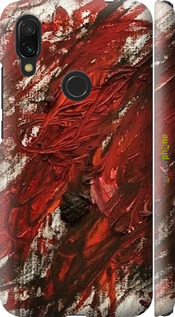 3D пластиковый матовый чехол Абстрактная композиция в красных тонах для Xiaomi Redmi 7 - 6541m-1669 изображение 