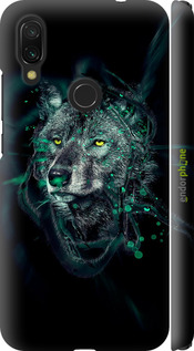 3D пластиковий матовий чехол Wolf для Xiaomi Redmi 7 - 6610m-1669 изображение 