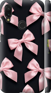 3D пластиковий матовий чехол Coquette Ribbons Dark Coquette для Xiaomi Redmi 7 - 6767m-1669 изображение 