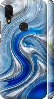 3D пластиковый матовый чехол 'Liquid Chrome' для Xiaomi Redmi 7 изображение 11