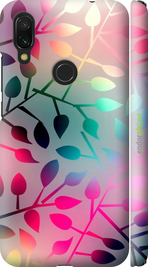 

3D пластиковий матовий чохол "Листя" для Xiaomi Redmi 7