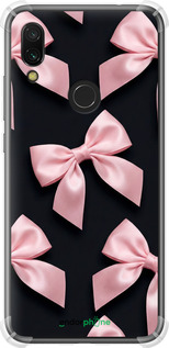 Силіконовий протиударний с посиленими кутами чехол Coquette Ribbons Dark Coquette для Xiaomi Redmi 7 - 6767sp-1669 изображение 