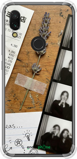 Силикон с усиленными углами чехол Aesthetic Scrapbook Collage для Xiaomi Redmi 7 - 6773sp-1669 изображение 