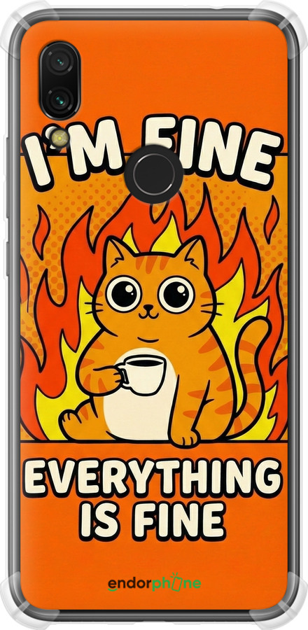 Силикон с усиленными углами чехол Funny Cat для Xiaomi Redmi 7 - 6786sp-1669 изображение 