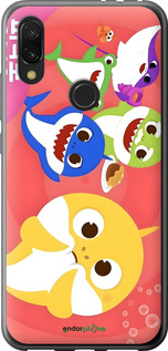 Силіконовий чехол Бейби Шаркс для Xiaomi Redmi 7 - 6305u-1669 изображение 