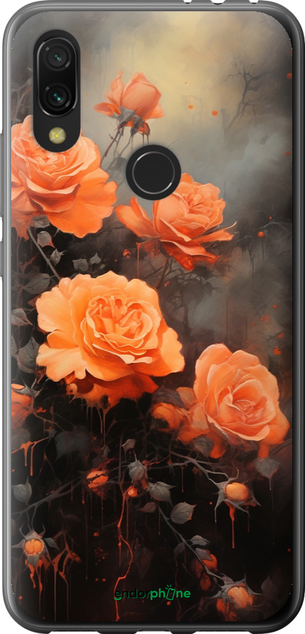 2D пластиковий чехол Оранжеві троянди для Xiaomi Redmi 7 - 5944t-1669 изображение 