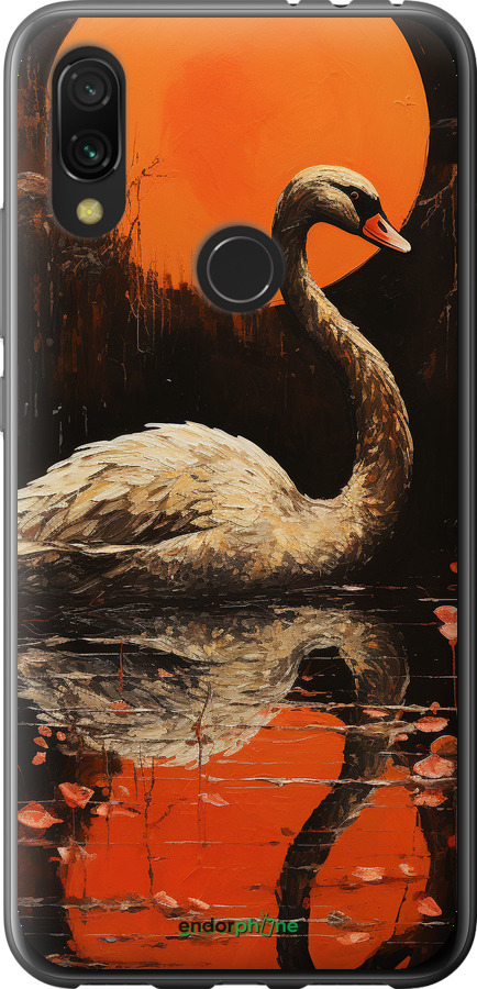 2D пластиковый чехол Лебедь для Xiaomi Redmi 7 - 5964t-1669 изображение 