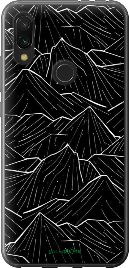 2D пластиковый чехол С изображением Темных гор для Xiaomi Redmi 7 - 6489t-1669 изображение 