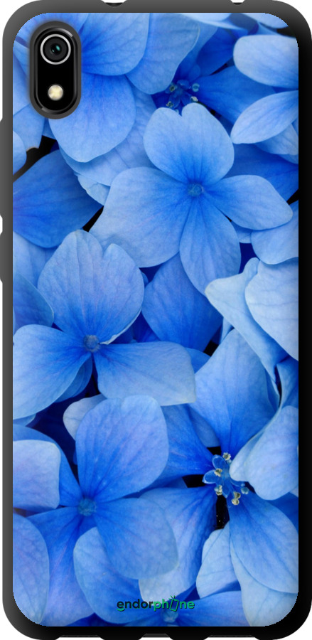 TPU чехол Синие цветы для Xiaomi Redmi 7A - 526b-1716 изображение 
