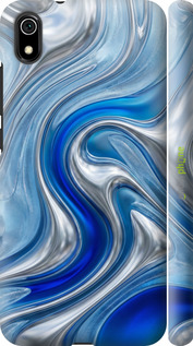3D пластиковый матовый чехол Liquid Chrome для Xiaomi Redmi 7A - 6781m-1716 изображение 