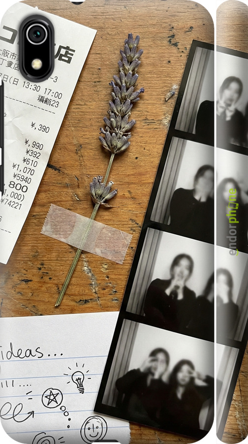 3D пластиковий матовий чехол Aesthetic Scrapbook Collage для Xiaomi Redmi 7A - 6773m-1716 изображение 