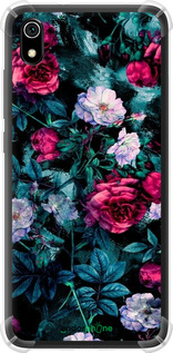 Силіконовий протиударний с посиленими кутами чехол Сад та троянди для Xiaomi Redmi 7A - 6483sp-1716 изображение 