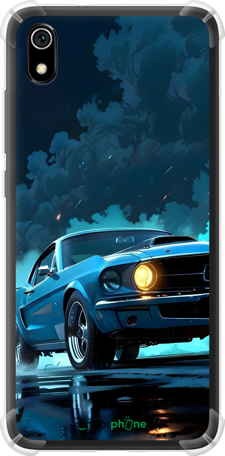 Силикон с усиленными углами чехол Форд мустанг для Xiaomi Redmi 7A - 6374sp-1716 изображение 