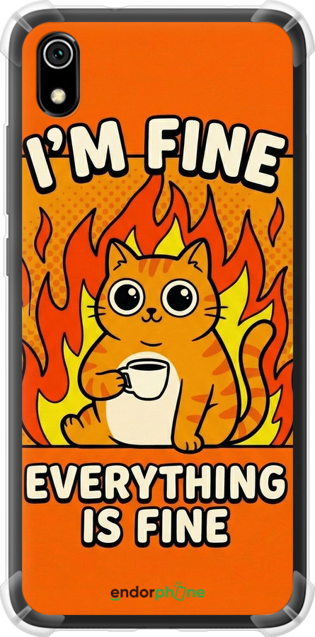 Силіконовий протиударний с посиленими кутами чехол Funny Cat для Xiaomi Redmi 7A - 6786sp-1716 изображение 