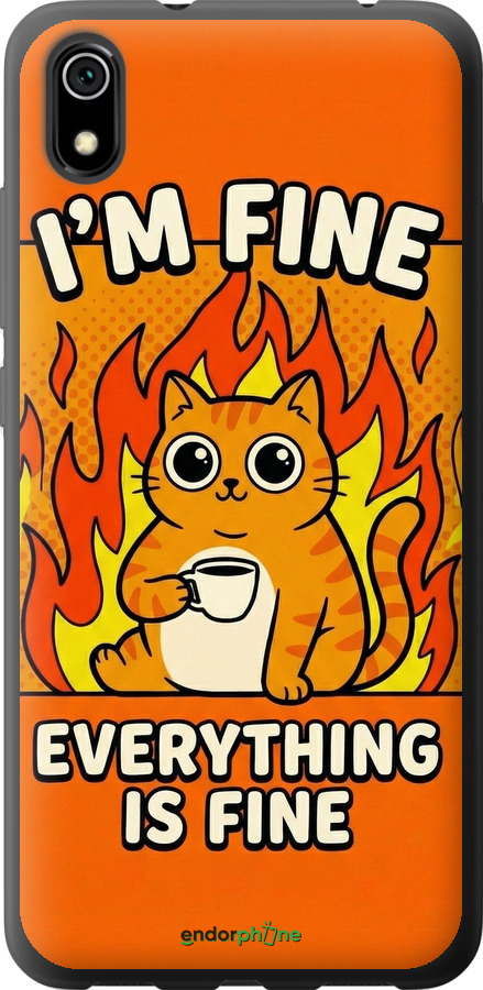 2D пластиковий чехол Funny Cat для Xiaomi Redmi 7A - 6786t-1716 изображение 