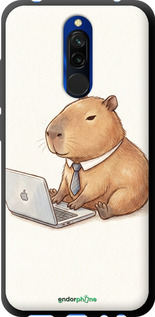 TPU чехол Funny Capybara CEO Working для Xiaomi Redmi 8 - 6777b-1806 изображение 