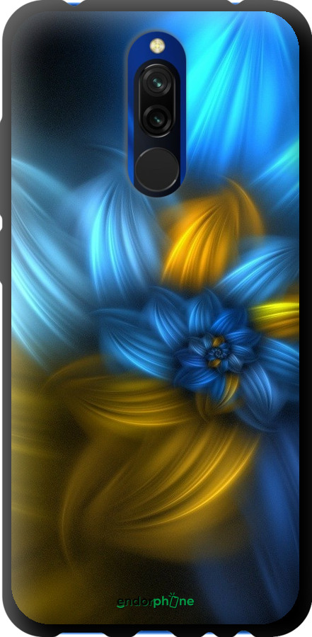 

TPU чорний чохол "Візерунок 46" для Xiaomi Redmi 8, Синій