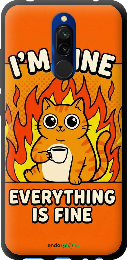 TPU чехол Funny Cat для Xiaomi Redmi 8 - 6786b-1806 изображение 