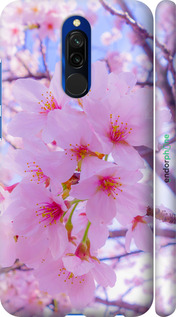 3D пластиковий матовий чехол Сакура для Xiaomi Redmi 8 - 6029m-1806 изображение 